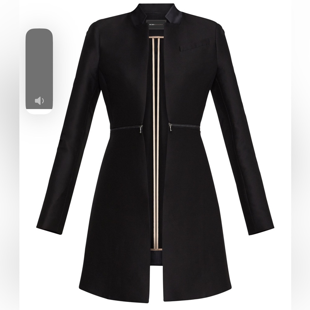 BCBG Maxazria Arelia Zip-Detail A-Line Jacket